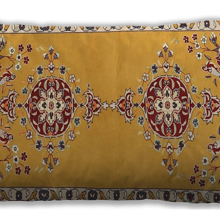 Traditional Classic Rectangular Red Lumbar Throw Pillow, 13 inch by 19 inch, lbtr4023