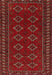 Traditional Brown Red Persian Rug, tr4024