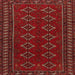 Square Traditional Brown Red Persian Rug, tr4024