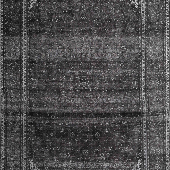 Traditional Charcoal Black Persian Rug, tr4025