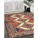 Machine Washable Traditional Brown Red Rug in a Family Room, wshtr4028