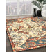 Machine Washable Traditional Sienna Brown Rug in a Family Room, wshtr4030