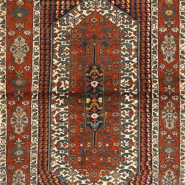 Traditional Saffron Red Persian Rug, tr4032