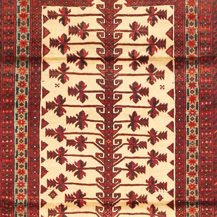 Machine Washable Traditional Sand Brown Rug, wshtr4033