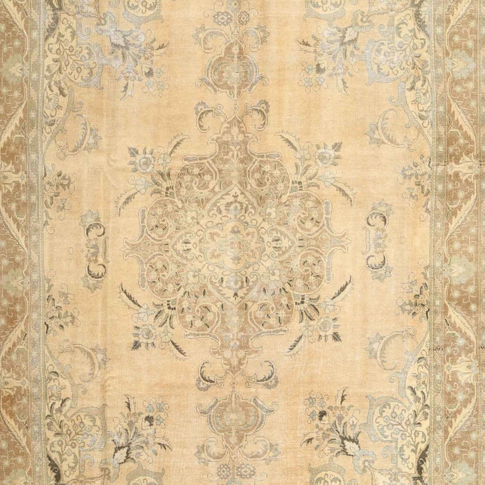 Machine Washable Traditional Brown Gold Rug, wshtr4038