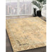 Machine Washable Traditional Brown Gold Rug in a Family Room, wshtr4038