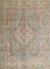 Machine Washable Traditional Dark Almond Brown Rug, wshtr4039