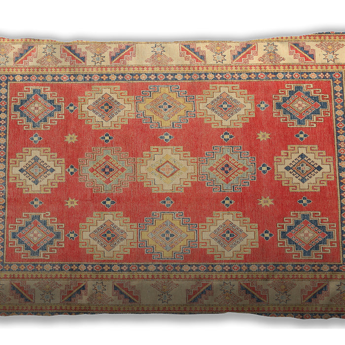 Traditional Classic Rectangular Red Lumbar Throw Pillow, 13 inch by 19 inch, lbtr403