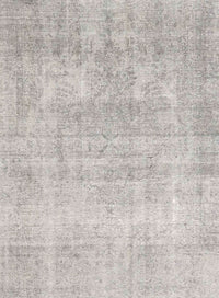 Machine Washable Traditional Dark Gray Rug, wshtr4043