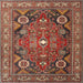 Square Traditional Red Persian Rug, tr4045