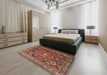 Traditional Red Persian Rug in a Bedroom, tr4045