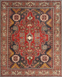 Machine Washable Traditional Tomato Red Rug, wshtr4045