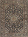 Traditional Burgundy Brown Persian Rug, tr4046