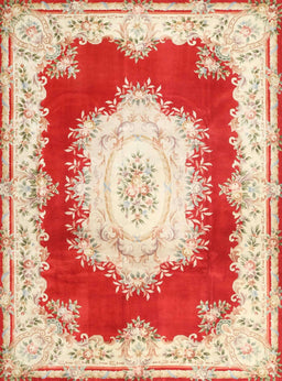 Machine Washable Traditional Fire Red Rug, wshtr4049