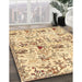 Traditional Sun Yellow Animal Rug in Family Room, tr404