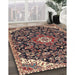 Traditional Light Copper Gold Persian Rug in Family Room, tr4053