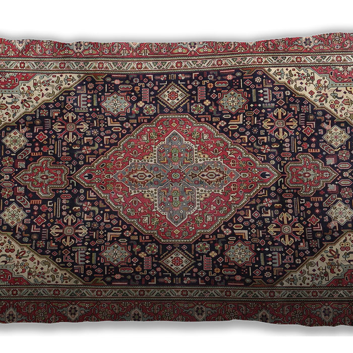 Traditional Classic Rectangular Camel Brown Lumbar Throw Pillow, 13 inch by 19 inch, lbtr4054