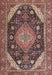 Machine Washable Traditional Camel Brown Rug, wshtr4054