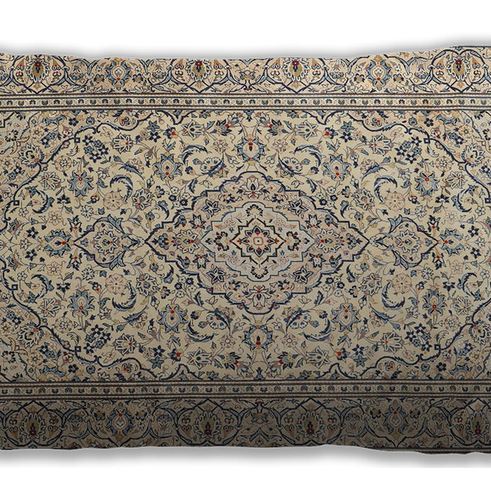 Traditional Classic Rectangular Deep Peach Orange Lumbar Throw Pillow, 13 inch by 19 inch, lbtr4055
