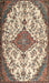 Machine Washable Traditional Sepia Brown Rug, wshtr4056