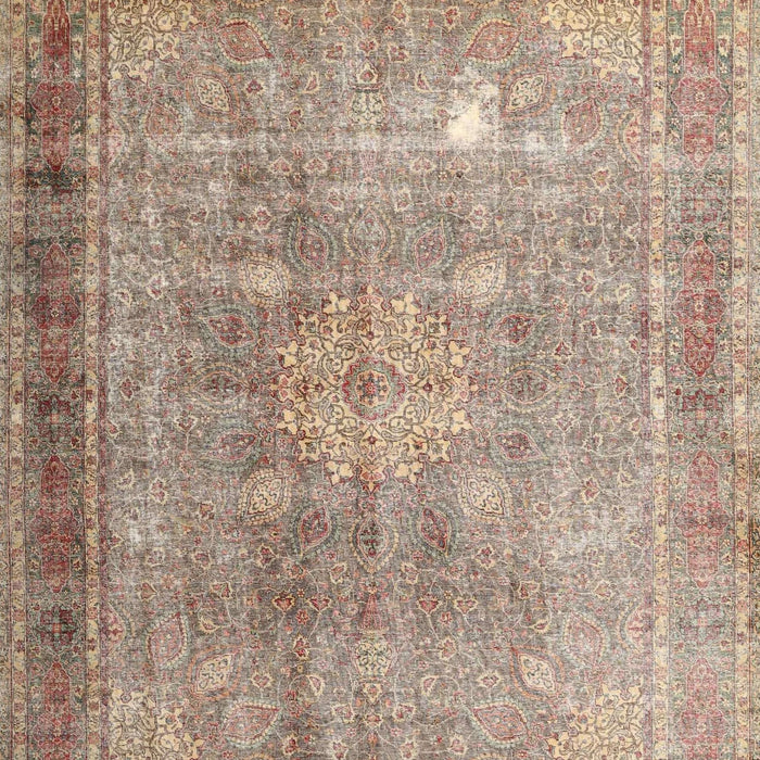 Traditional Dark Gold Brown Persian Rug, tr4059