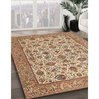 Traditional Sienna Brown Persian Rug, tr405