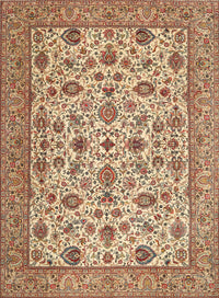 Machine Washable Traditional Sienna Brown Rug, wshtr405