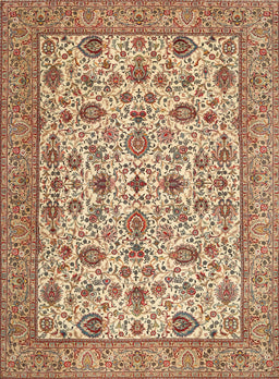 Machine Washable Traditional Sienna Brown Rug, wshtr405