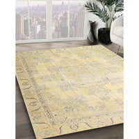 Traditional Khaki Gold Persian Rug, tr4060