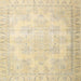 Square Traditional Khaki Gold Persian Rug, tr4060