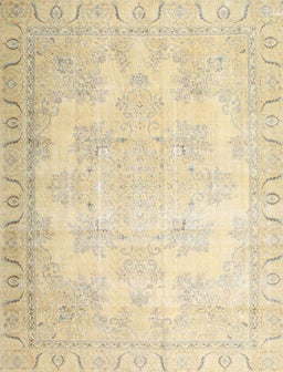 Machine Washable Traditional Khaki Gold Rug, wshtr4060