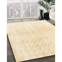 Traditional Golden Blonde Gold Persian Rug, tr4061