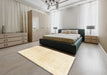 Machine Washable Traditional Gold Rug in a Bedroom, wshtr4061