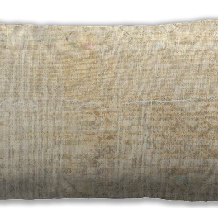 Traditional Classic Rectangular Golden Blonde Gold Lumbar Throw Pillow, 13 inch by 19 inch, lbtr4061