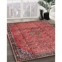 Traditional Orange Salmon Pink Persian Rug, tr4067