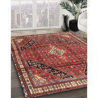 Traditional Orange Salmon Pink Persian Rug, tr4070