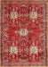 Traditional Copper Red Pink Persian Rug, tr4071