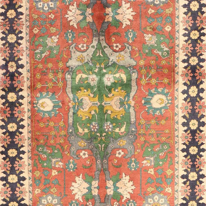 Traditional Brownish Green Persian Rug, tr4074