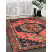 Traditional Rust Pink Persian Rug, tr4075