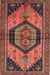 Machine Washable Traditional Rust Pink Rug, wshtr4075