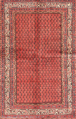 Machine Washable Traditional Sunrise Orange Rug, wshtr4076
