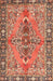 Machine Washable Traditional Sand Brown Rug, wshtr4077