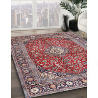 Traditional Tan Brown Medallion Rug, tr4079