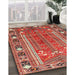 Traditional Light Copper Gold Persian Rug in Family Room, tr407