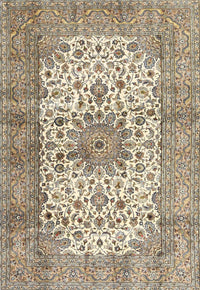 Machine Washable Traditional Brown Rug, wshtr4080