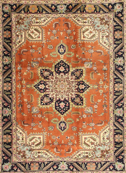 Machine Washable Traditional Mahogany Brown Rug, wshtr4081