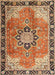 Traditional Mahogany Brown Persian Rug, tr4081