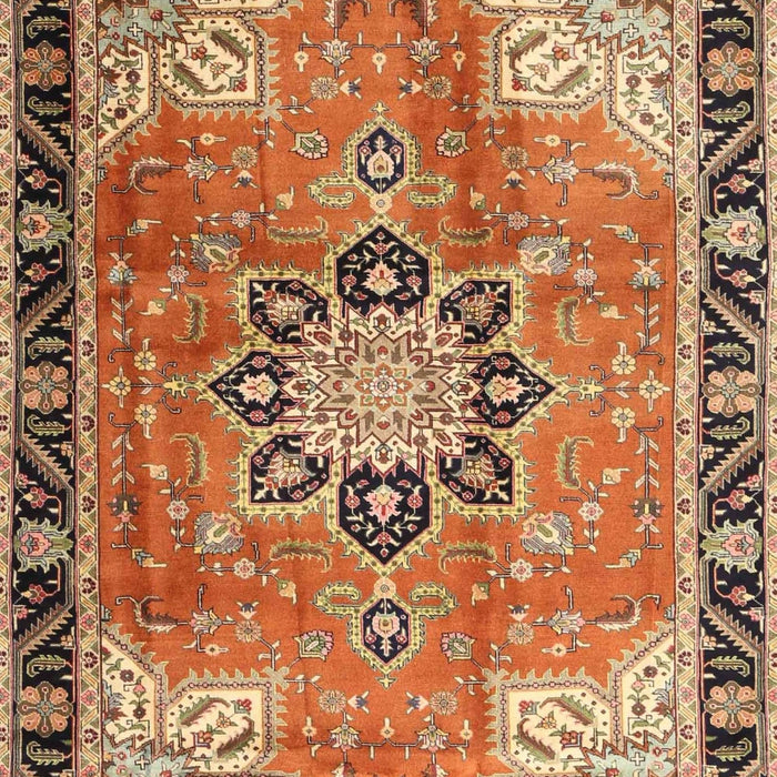 Traditional Mahogany Brown Persian Rug, tr4081