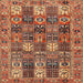 Square Traditional Sand Brown Persian Rug, tr4082