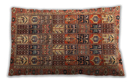 Traditional Classic Rectangular Brown Sand Brown Lumbar Throw Pillow, 13 inch by 19 inch, lbtr4082